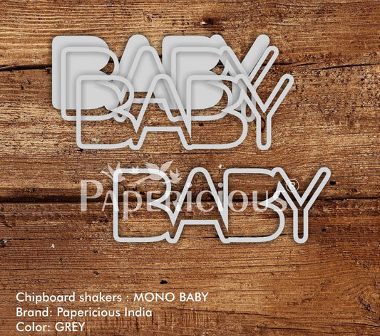 3D Shaker Chipboards- Mono Baby