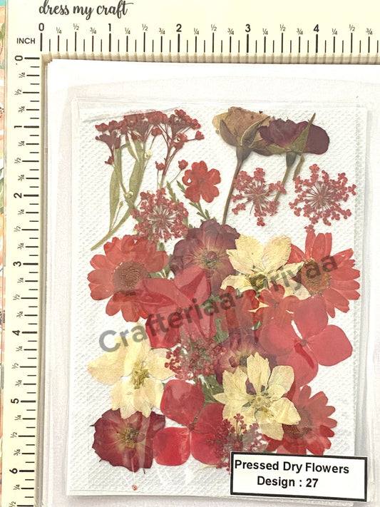 Pressed Dried Flowers- 1 pack Design -27