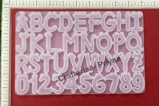 Mould- Design 196 alphabets
