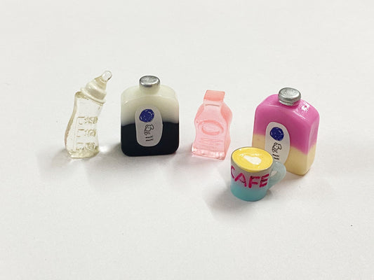 Food Miniature 5 pieces – design 207 Bottles