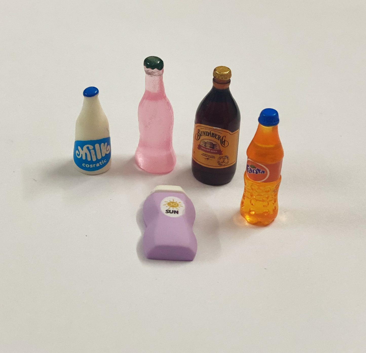 Bottles- Food Miniature 5 pieces – design 212