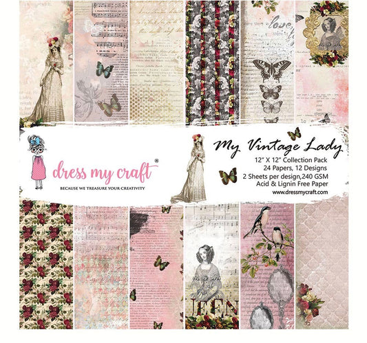 My Vintage Lady – 12X12 Paper Pad