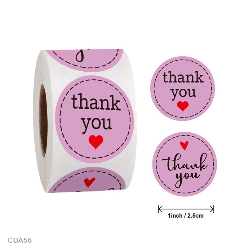 Thank you Sticker – 500 pieces each roll – CDA56