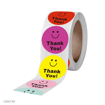 Thank you Sticker – 500 pieces each roll – CDA138