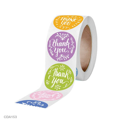 Thank you Sticker – 500 pieces each roll – CDA153