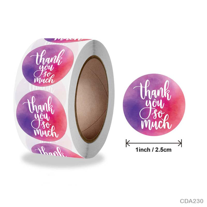 Thank you Sticker – 500 pieces each roll – CDA230