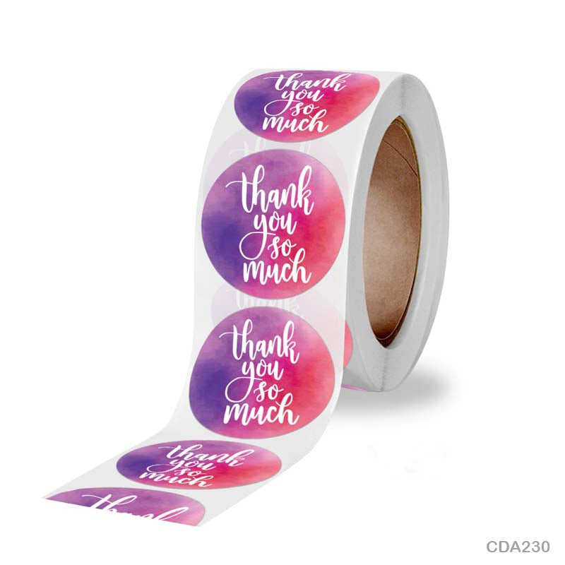 Thank you Sticker – 500 pieces each roll – CDA230