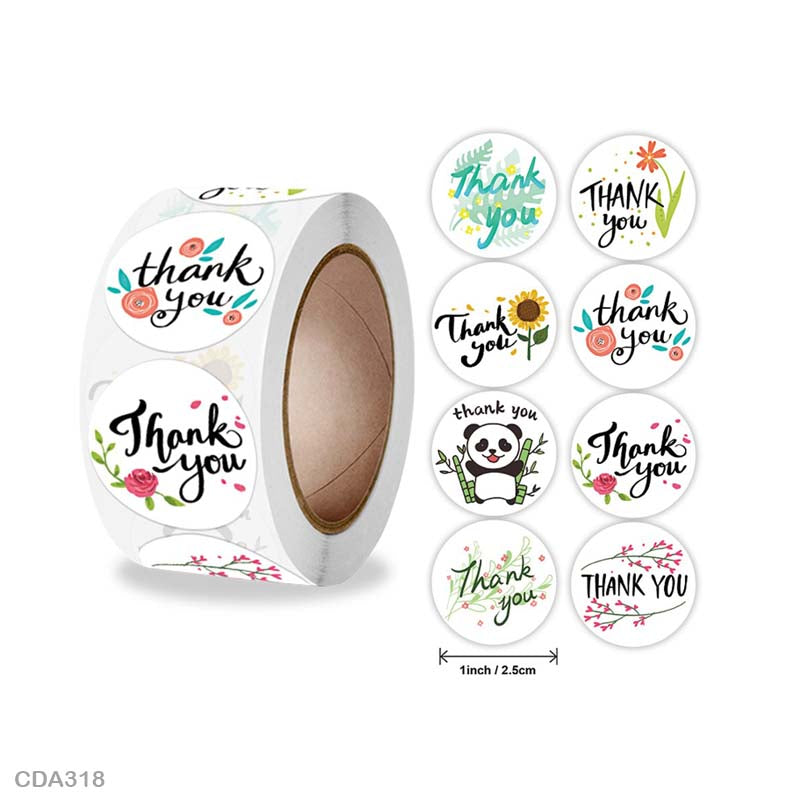 Thank you Sticker – 500 pieces each roll – CDA318