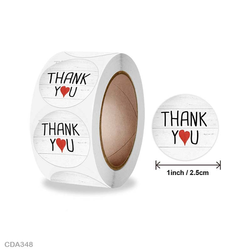 Thank you Sticker – 500 pieces each roll – CDA348