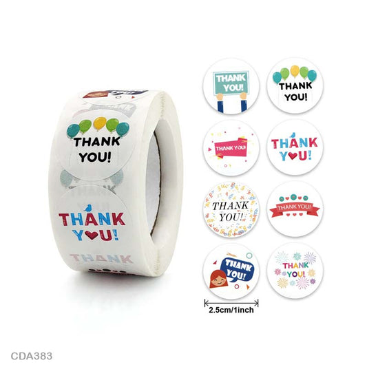 Thank you Sticker – 500 pieces each roll – CDA383