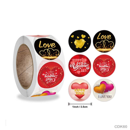 Love Sticker Roll – 500 pieces each roll – CDK60