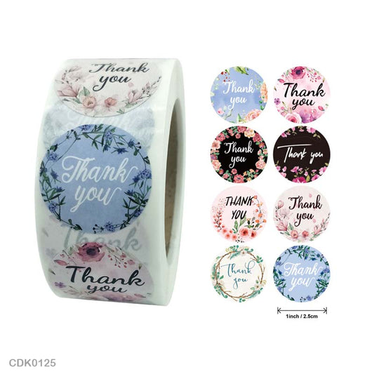 Thank you Sticker – 500 pieces each roll – CDK01