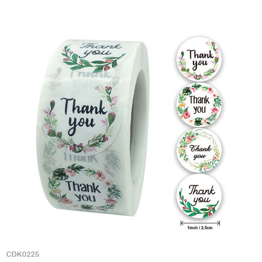 Thank you Sticker – 500 pieces each roll – CDK02