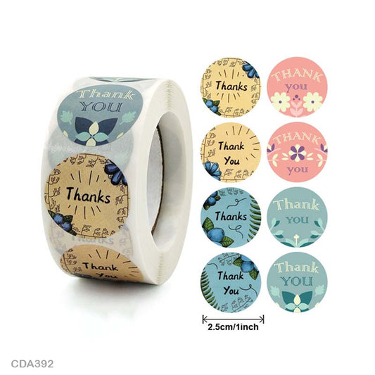 Thank you Sticker – 500 pieces each roll – CDA392