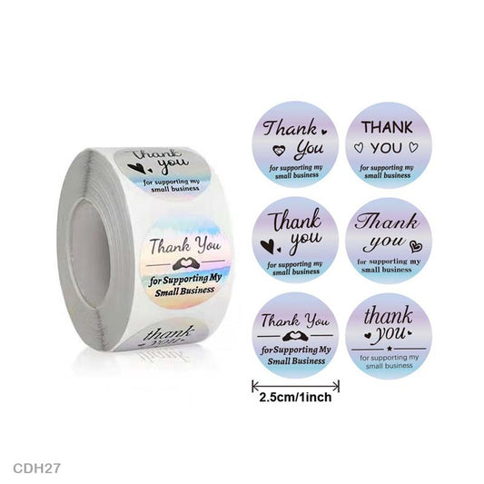 Thank you Sticker – 500 pieces each roll – CDH27