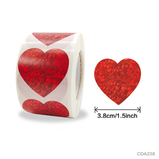 Heart Sticker Roll – 500 pieces each roll – CDA258