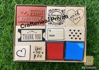 Wooden stamp set