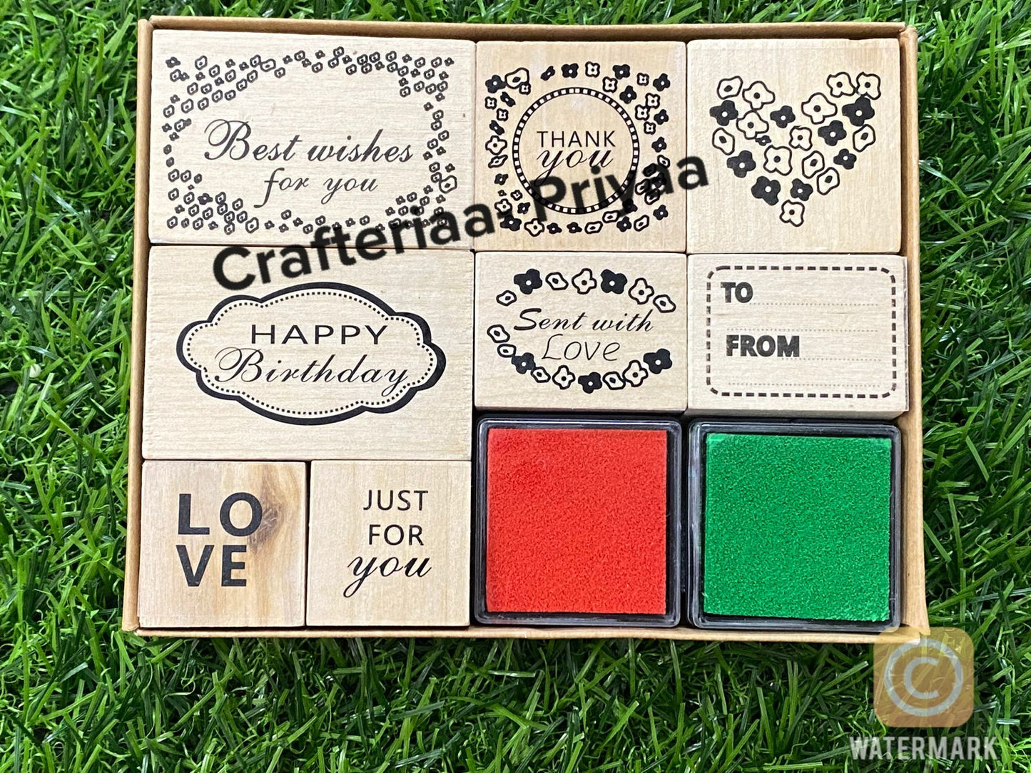 Wooden stamp set