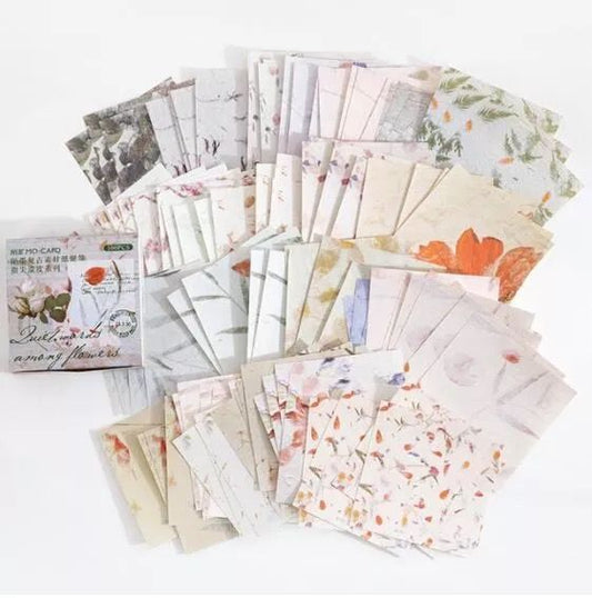 Vintage Sheets set – design E010 Quiet Words Among Flowers