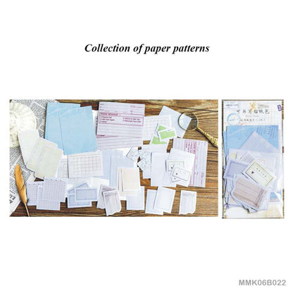 Written Stickers set – Collection of paper patterns – 15 Pieces- MMK06B022/CPJ413