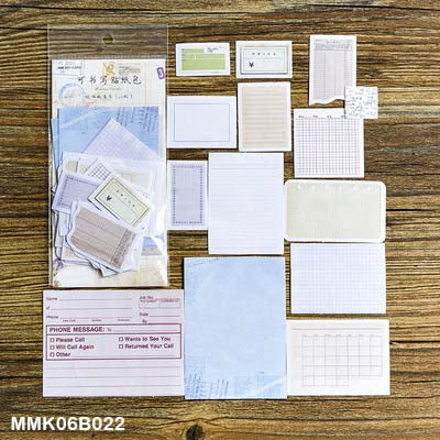 Written Stickers set – Collection of paper patterns – 15 Pieces- MMK06B022/CPJ413