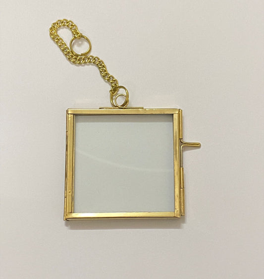 Vintage Glass Frame – 3 x 3 inch- – FREE SHIPPING