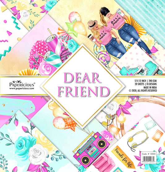 PAPERICIOUS – Dear Friend – 12×12 inch / 20 sheets