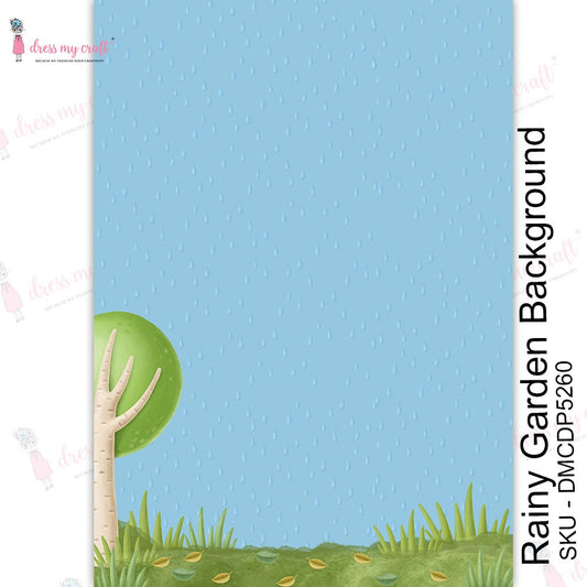 Rainy Garden Background -Transfer Me