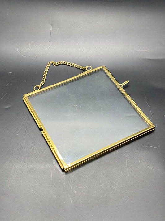 Vintage Glass Frame – 5 x 5 inch- – FREE SHIPPING