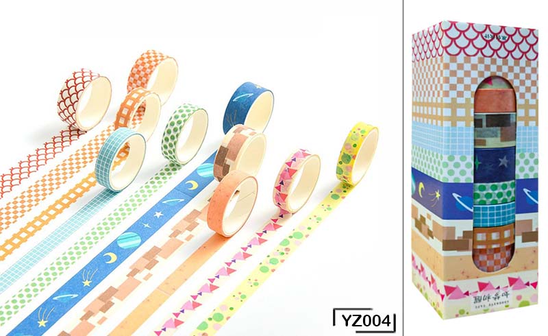 Washi Tape – Set of 10 tapes – YZ004