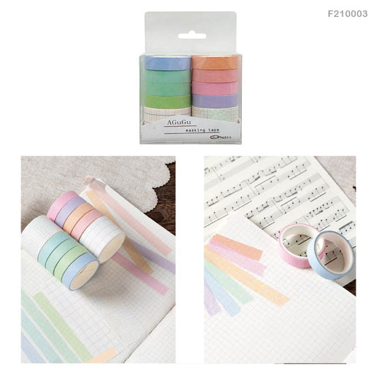 Washi Tape – Set of 10 tapes Design- F-3