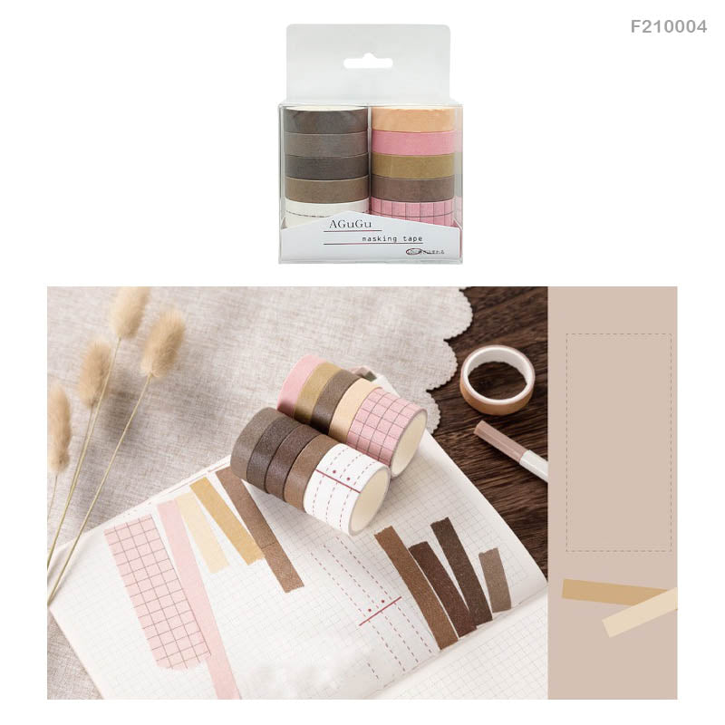 Washi Tape – Set of 10 tapes Design- F-4