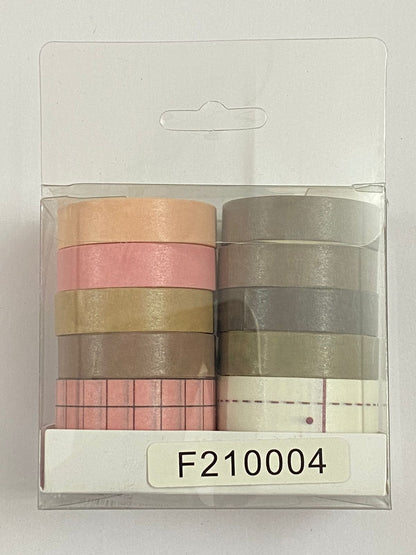 Washi Tape – Set of 10 tapes Design- F-4