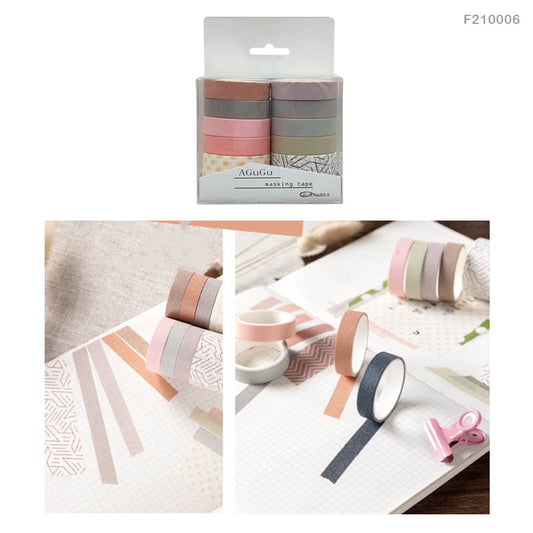 Washi Tape – Set of 10 tapes Design- F-6