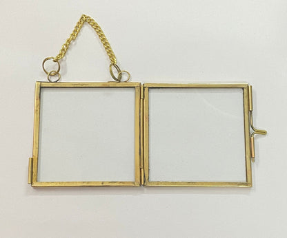 Vintage Glass Frame – 3 x 3 inch- FREE SHIPPING