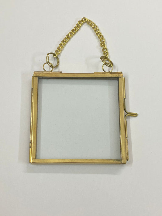 Vintage Glass Frame – 3 x 3 inch- FREE SHIPPING