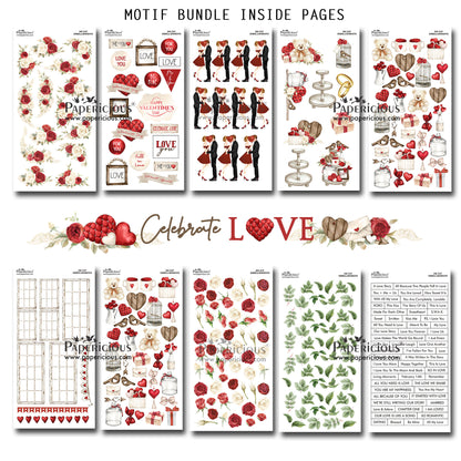 Celebrate Love – Motif Bundle – 10 sheets