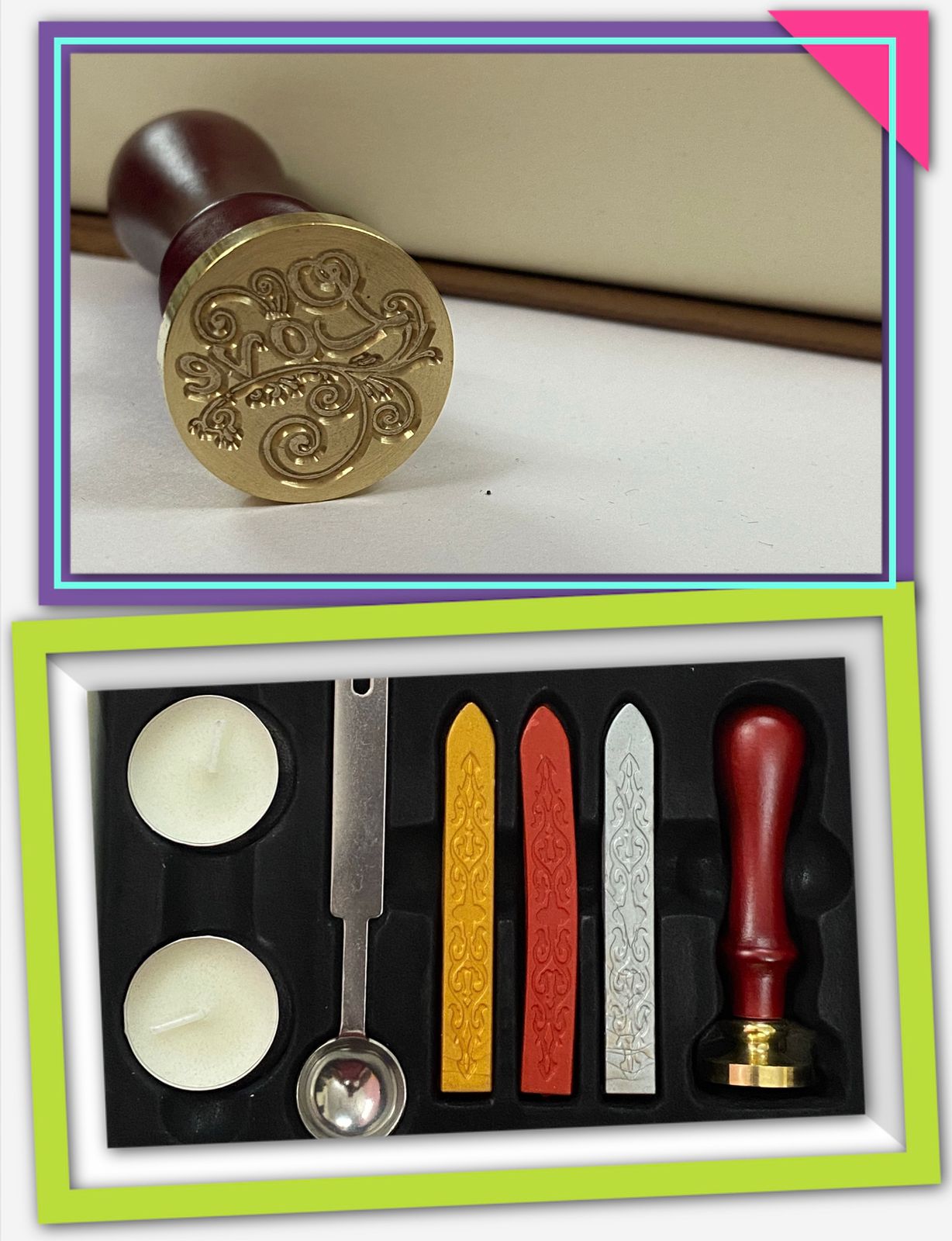 Wax Seal Stamp Set- design – ” Love ”