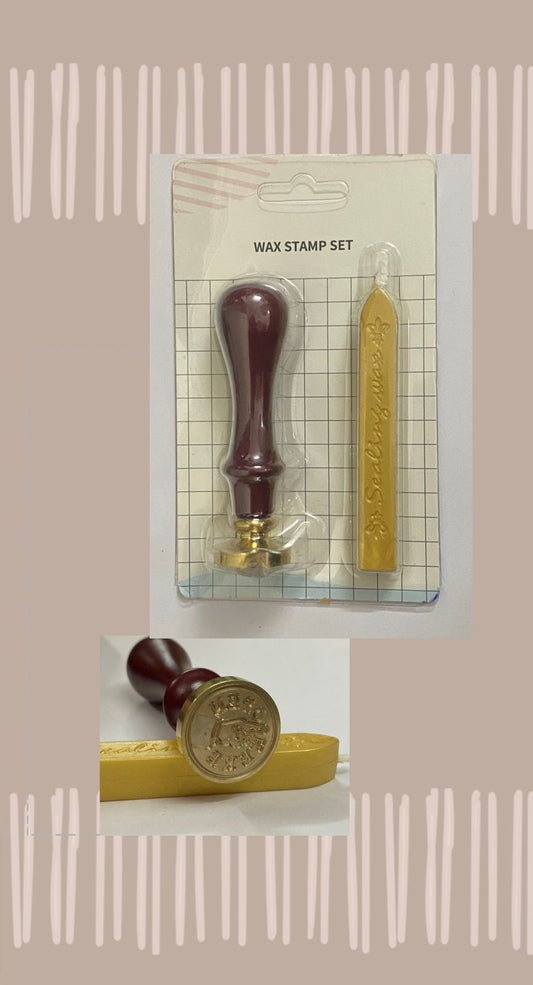 Wax Seal Stamp set design 18- Open Here