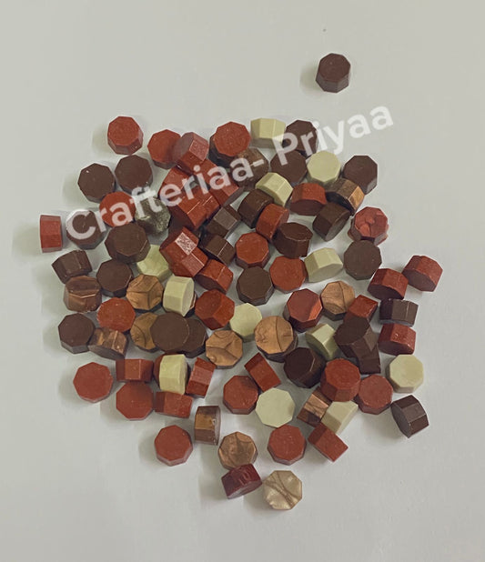 Wax Seal Beads- 100 pieces – Shade N8- rust theme