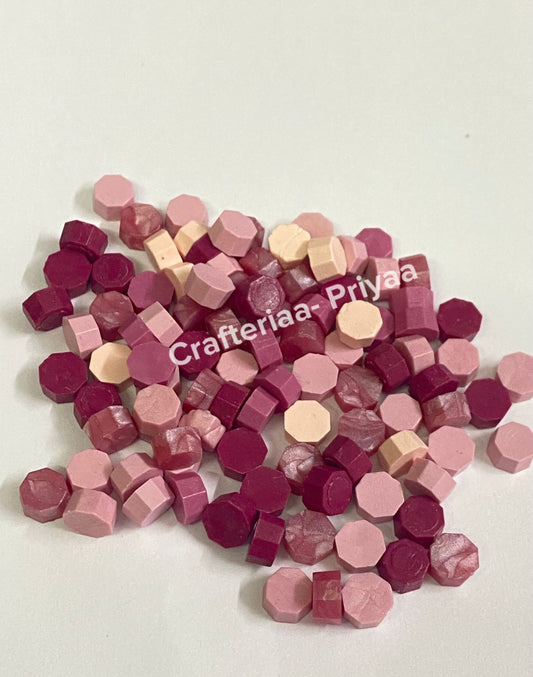 Wax Seal Beads- 100 pieces – Shade N10 Pink Theme
