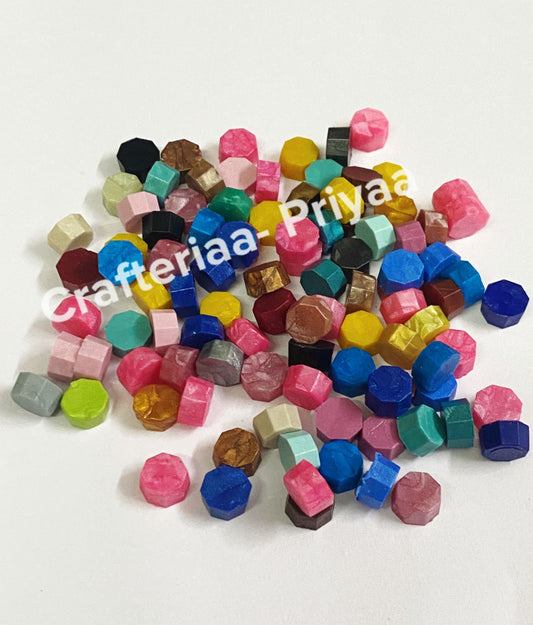 Wax Seal Beads- 100 pieces – Shade N15- Multicolor