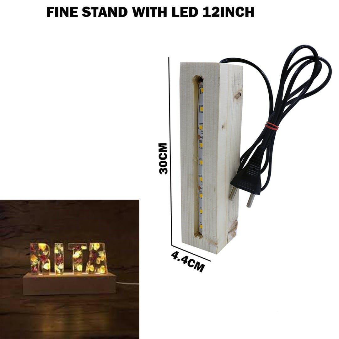 Pine Stand With Led – 12 inch