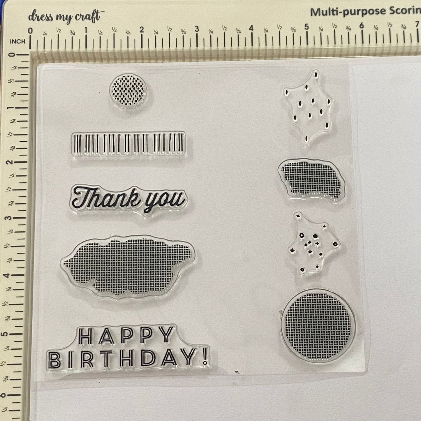 Clear Rubber Stamp- CS-12