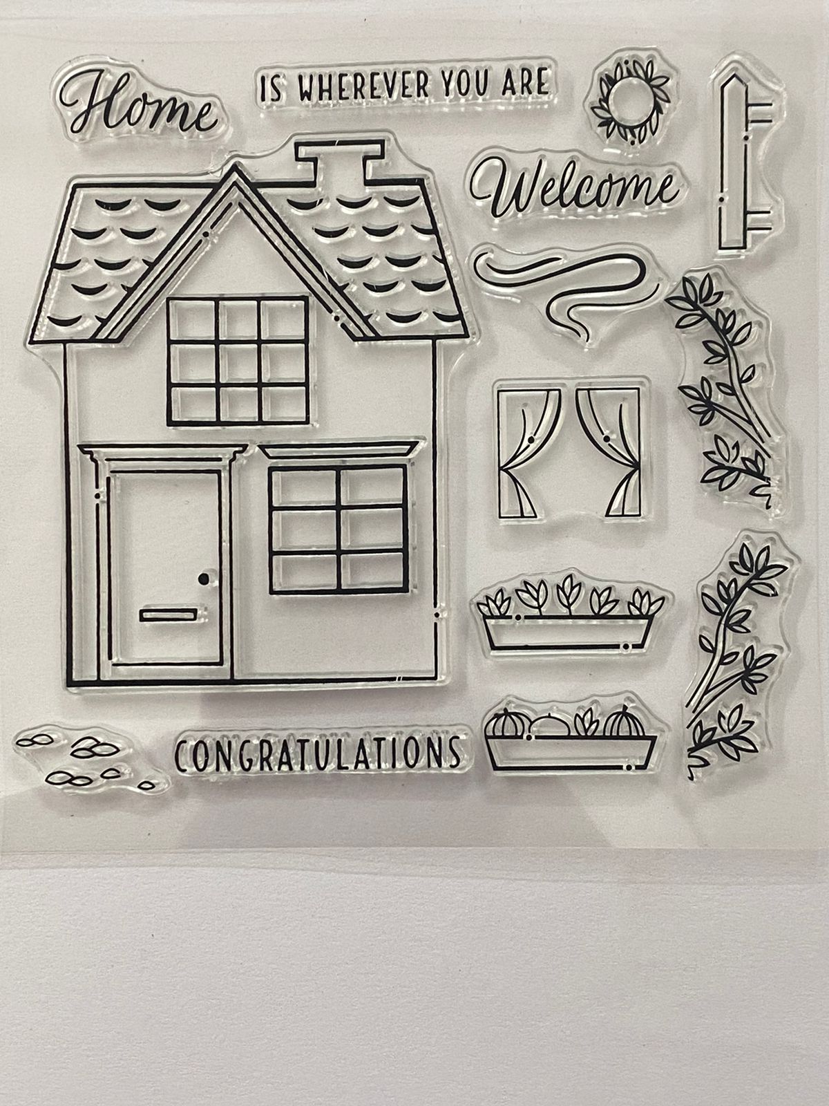 Clear Rubber Stamp- CS-13