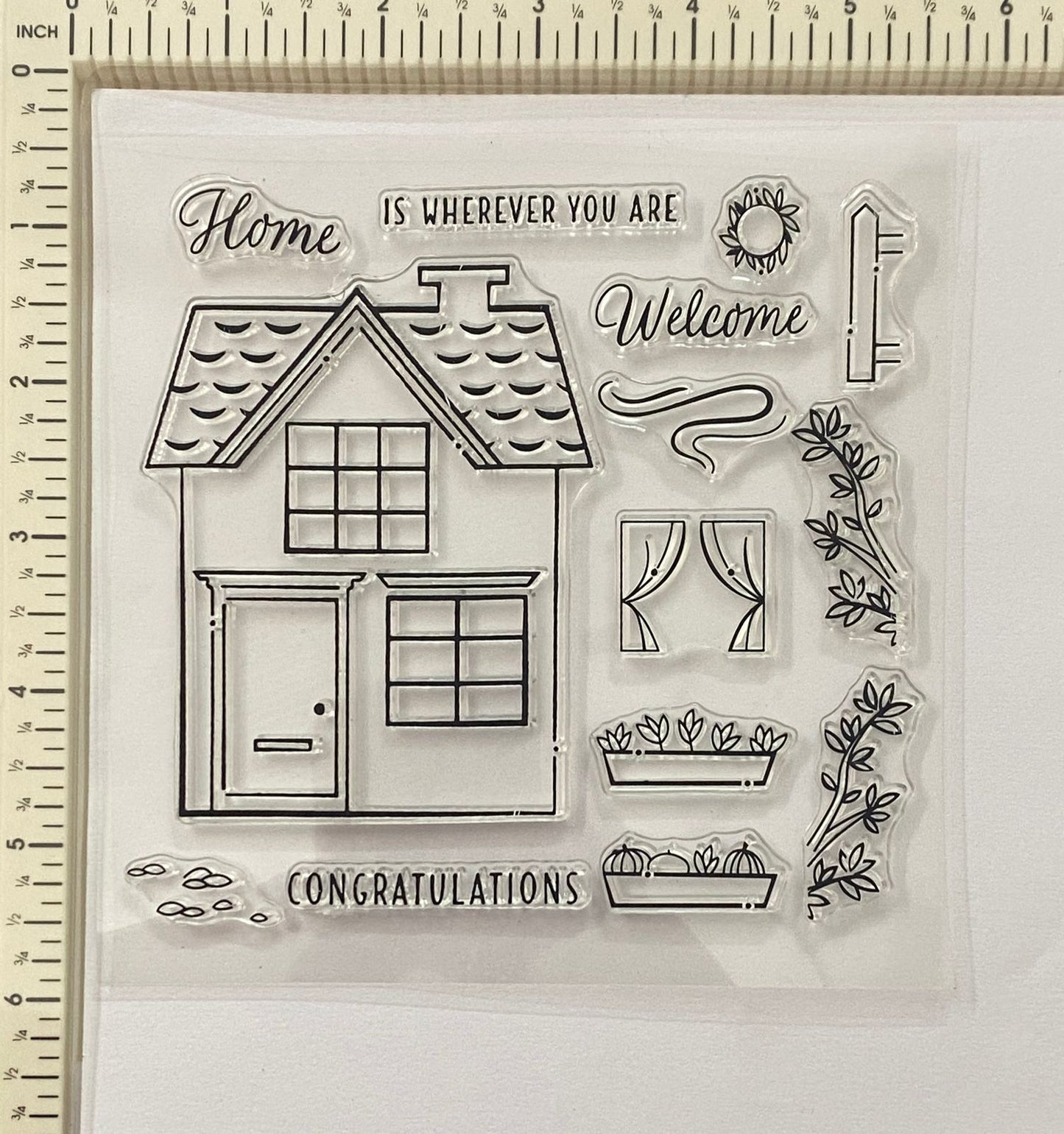 Clear Rubber Stamp- CS-13