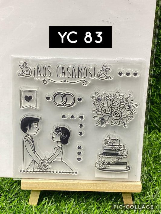 Clear Rubber Stamp- Elements- YC-83