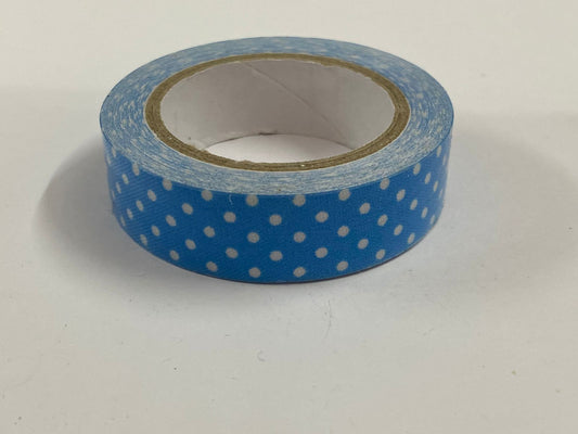 Fabric Tape D 1 – polka dot blue