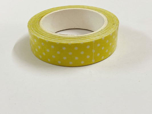 Fabric Tape D 3 – polka dot yellow