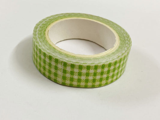 Fabric Tape D9 Check Green